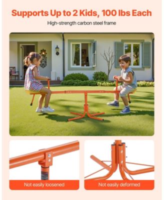 Kids Seesaw, Sit and Spin Teeter Totter with 100 lb Capacity per Seat and Support for Ages 3
