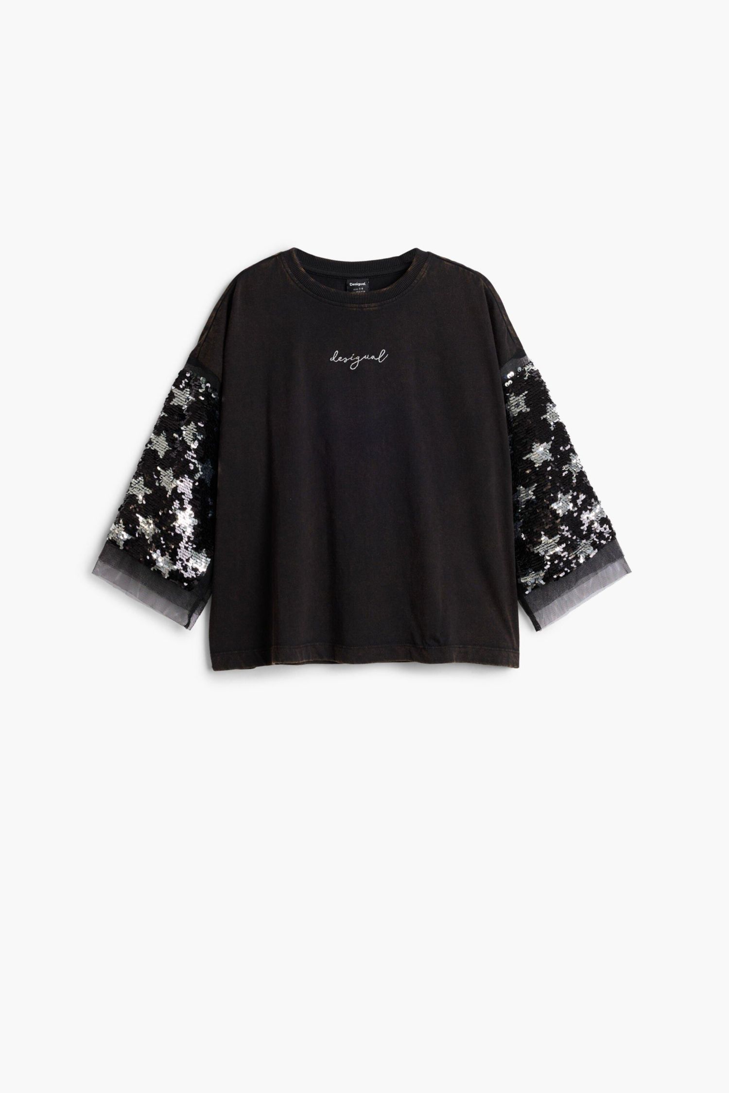 Girls Girls's 3/4 Sleeve Star T-Shirt