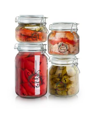Holiday Collection 4-Pc. Preserve Jar Set