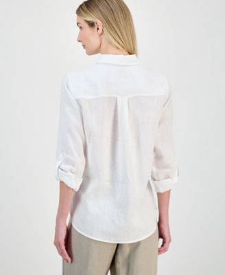 Women's 100% Linen Shirt, Created for Macy's