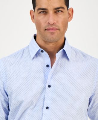 Men's Dot Stripe Shirt, Created for Macy's