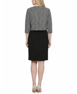 Petite 2 Piece Jacket and Dress Set