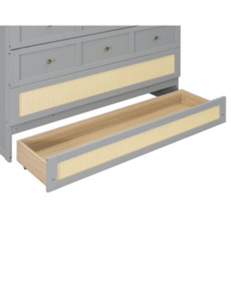 Streamdale Full Size Murphy Bed with Large Drawers