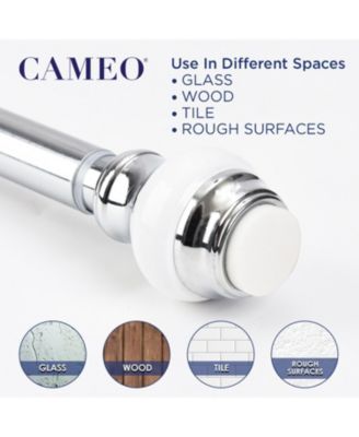 Adjustable Shower Curtain Rod 42” -72”, Spring tension Stainless Steel Telescoping Rod, Heavy Duty, Rust Resistant