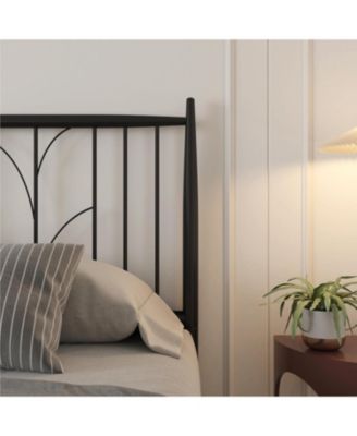 Metal Bed Frame, Full Platform Bed with Modern Style Headboard and Mattress Foundation with Spacious Underbed Storage