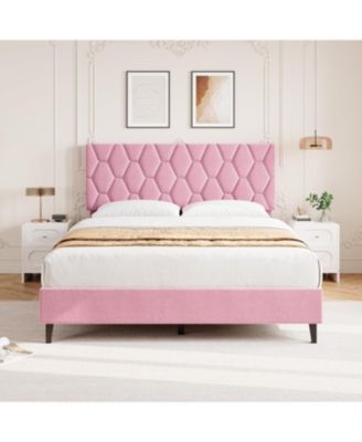 Easy Assembly Full Platform Bed Frame Heavy-Duty Platform Bed Frame Space Saving, for Living Room, Guest Room - 24