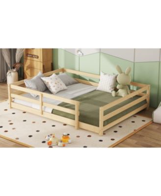 Montessori Floor Bed with Fence