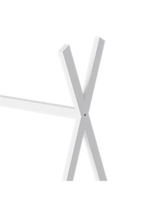 Montessori Floor Bed Frame for Kids with Guardrail, White