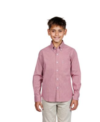 Big Boys Signature Gingham Long Sleeve Shirt