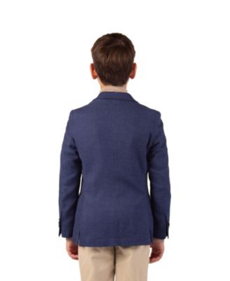 Big Boys Solid Slub Textured Sportcoat