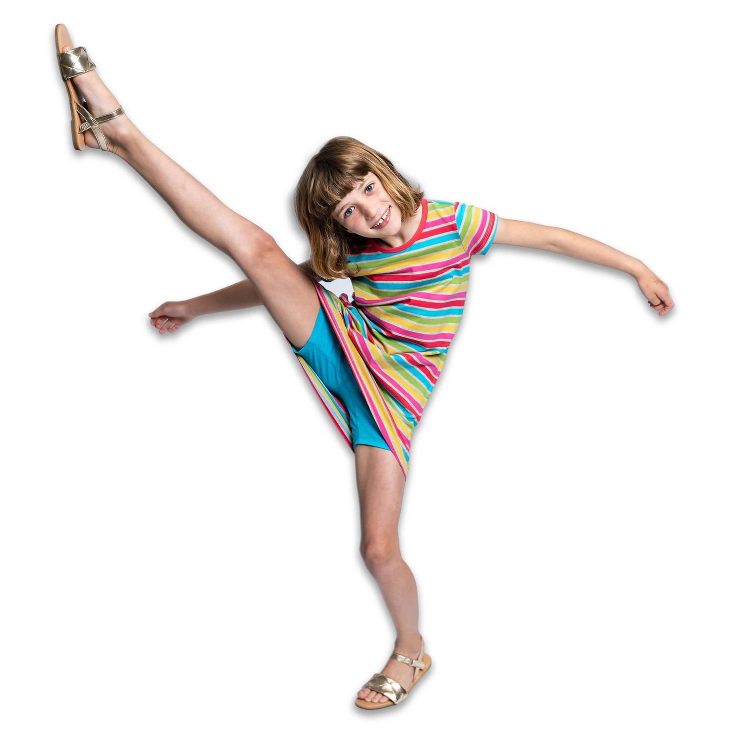 Girls Fair Trade Organic Cotton Bike Shorts 3-pack