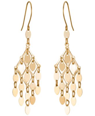 Chandelier Dangler Earrings in Gold