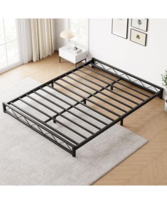6-Inch Metal Platform Bed Frame,Steel Slat Support,Heavy Duty Noise-Free Platform,No Box Spring Required,Easy Assembly