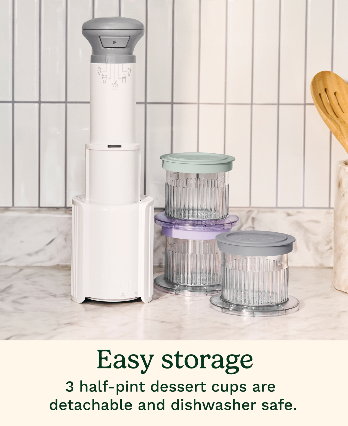 Cuisinart Fast Freeze Ice Cream Maker Dessert Cups