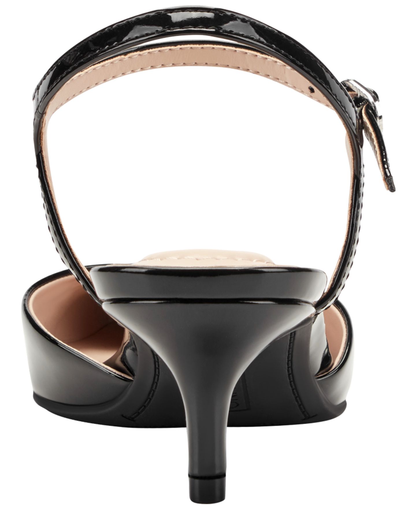 Женские туфли Bandolino Rose Ankle Strap Kitten Heel Pumps, цвет: Чёрный лаковый — фото 3