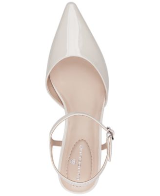 Women's Rose Ankle Strap Kitten Heel Pumps