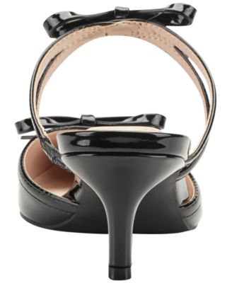 Women's Meggin Strappy Bows Slip-On Kitten Heel Pumps