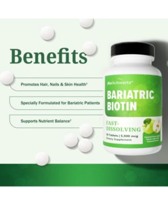 Bariatric Biotin 90 Day Meltable Tablets, 90ct
