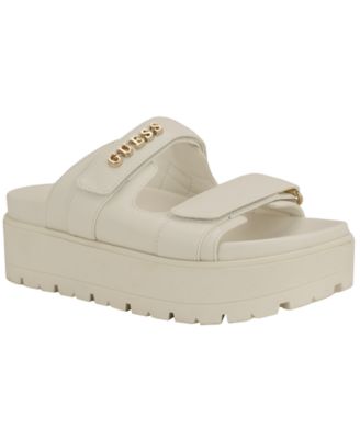 Womens Faxon Platform Lug Sole Footbed Sandals