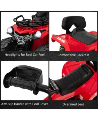 12V Kids Ride On ATV 4 Wheeler with MP3 and Headlights-Red