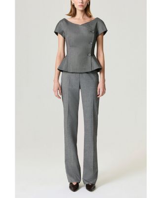 Women's Side Slit Tailored Pants