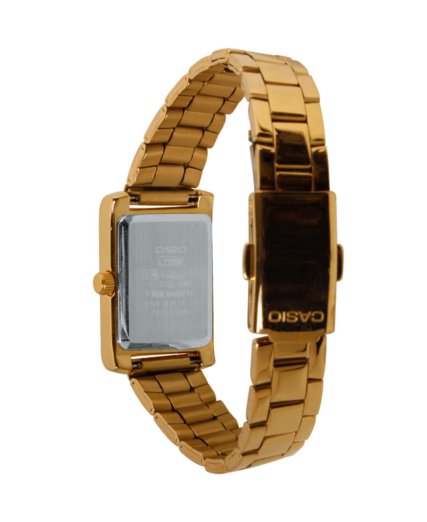 Женские часы Casio Japanese Quartz Gold-Tone Stainless Steel Watch, 21mm — фото 3