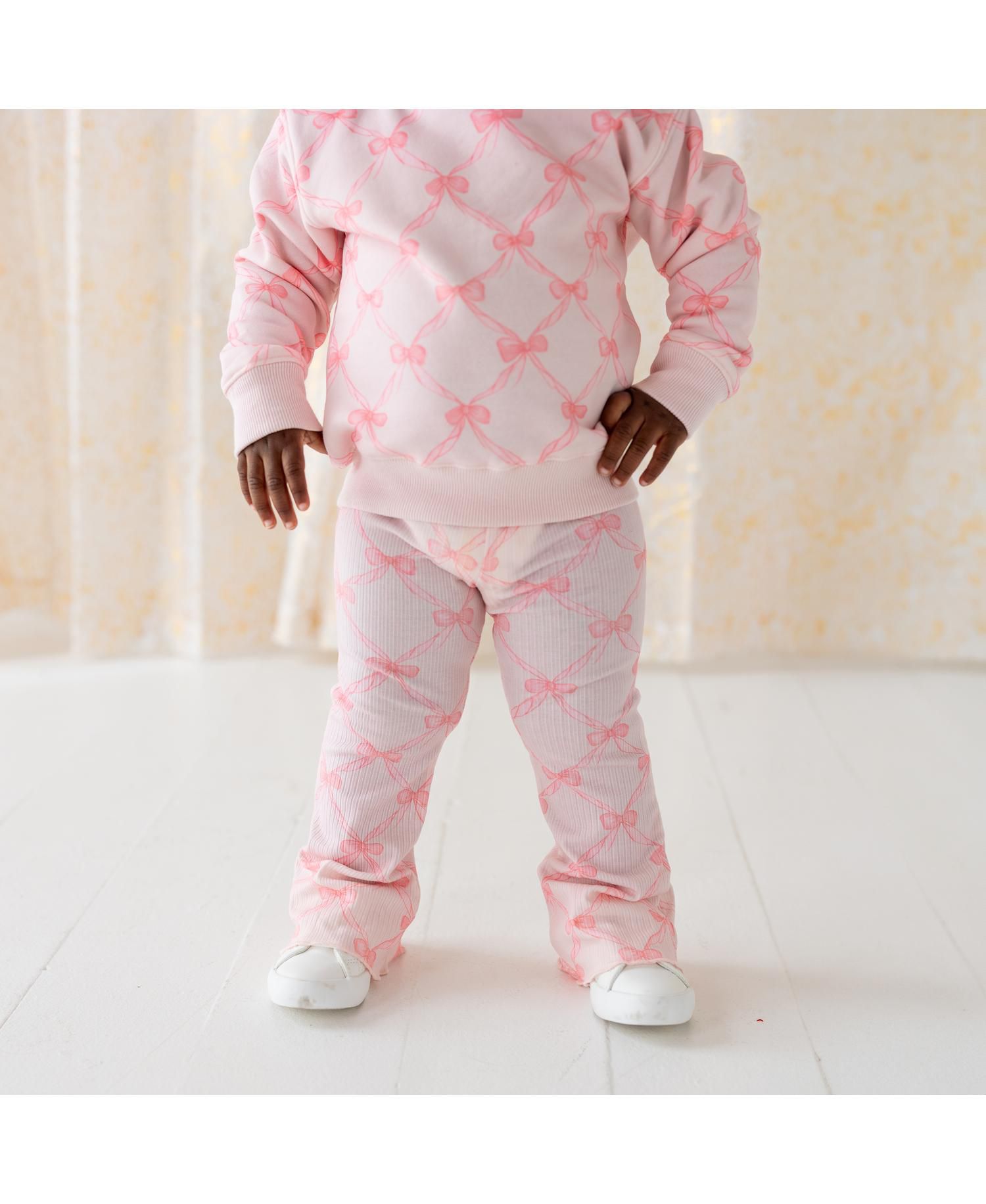 Big Girls Bow Trellis Sweatshirt