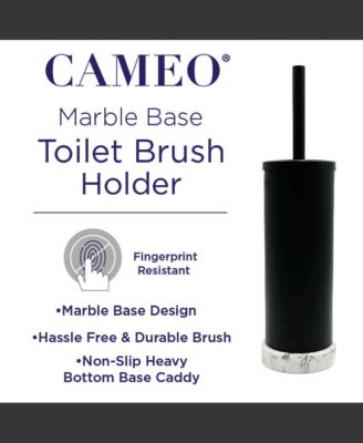 Toilet Bowl Cleaning Brush, Marble base, Stainless-Steel Holder, Fingerprint-Proof, Rust resistant