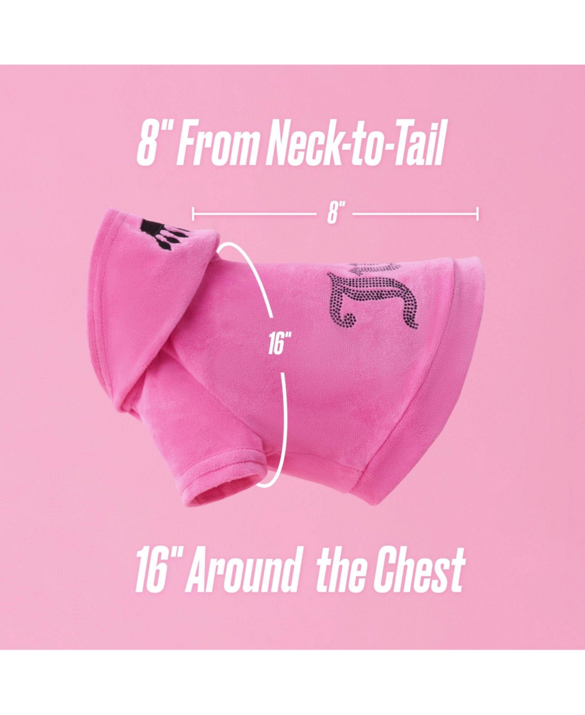 Juicy Couture Bling Velour Pet Hoodie