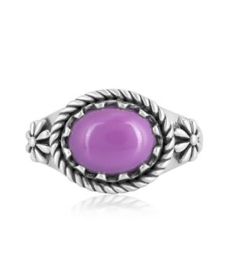 Sterling Silver Phosphosiderite East West Ring, Sizes 5 to 11