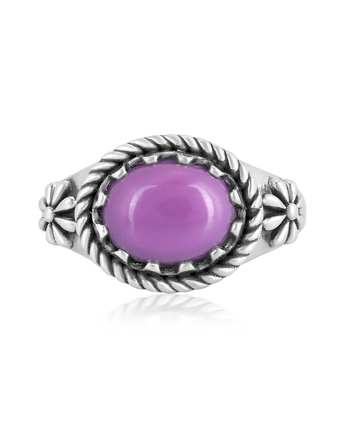 American West Jewelry Sterling Silver Phosphosiderite East Ring, Sizes 5 to 11