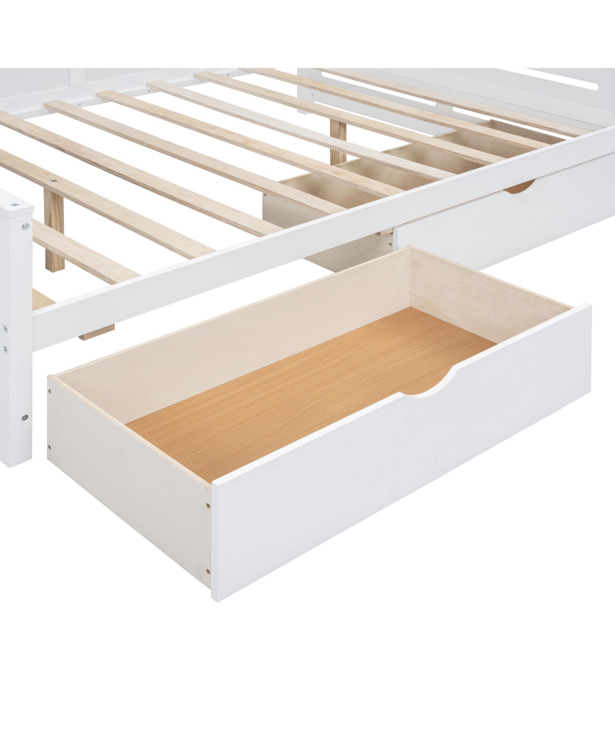 Streamdale Furniture Wooden Daybed with Drawers, Cabinet, and Shelf