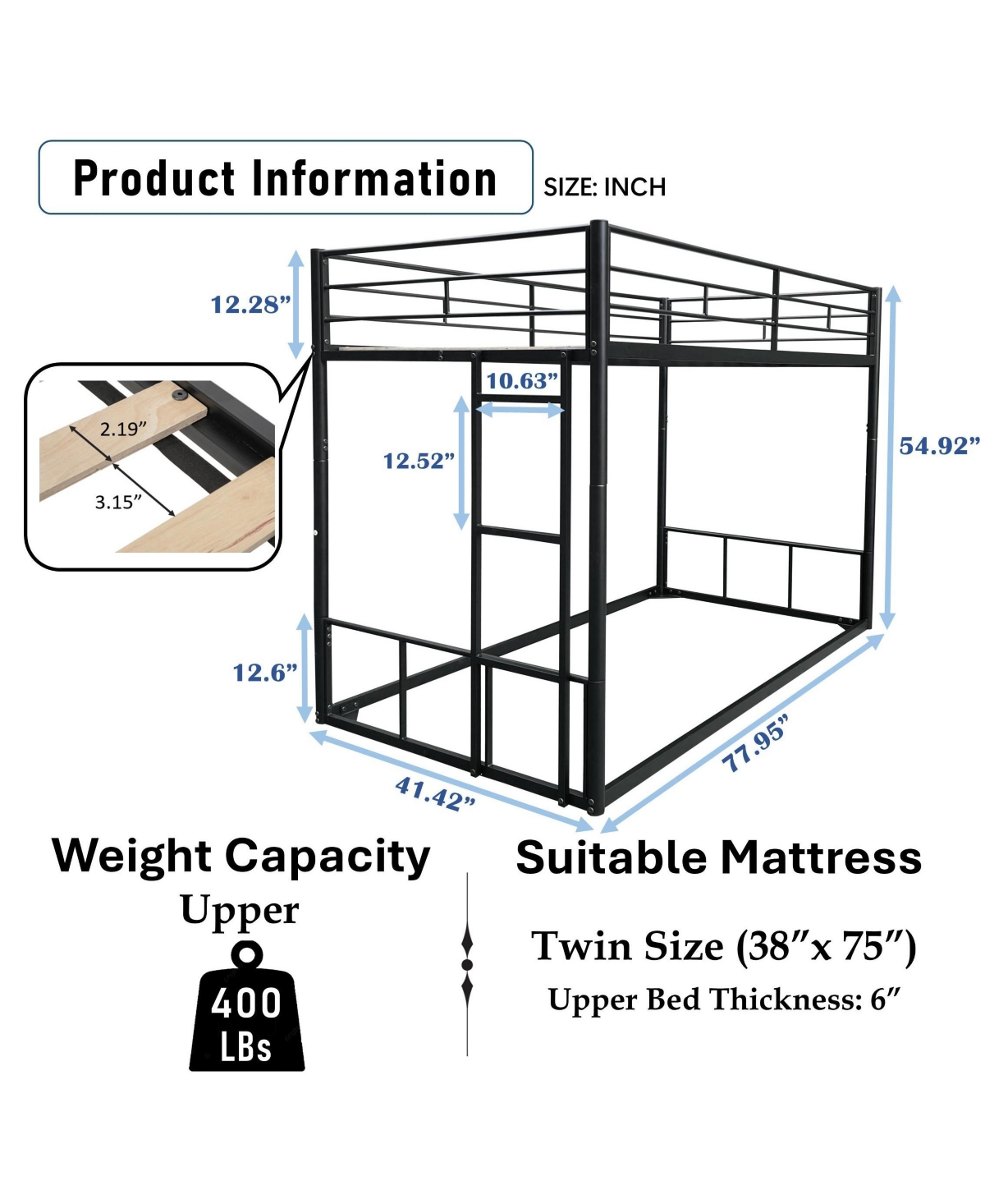 Streamdale Furniture Twin over Twin Bunk
