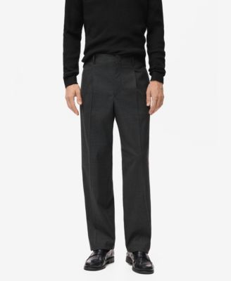 Men's Relaxed-Fit Pleated Pants