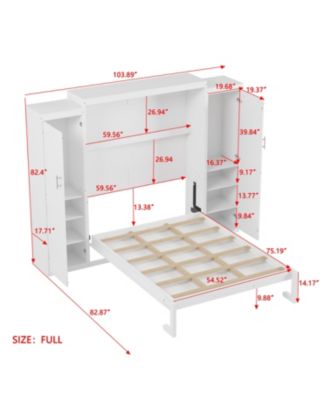 Murphy Bed with Wardrobes & Shelves