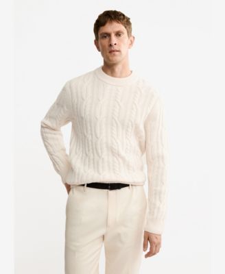 Men's Wool Braided Sweater