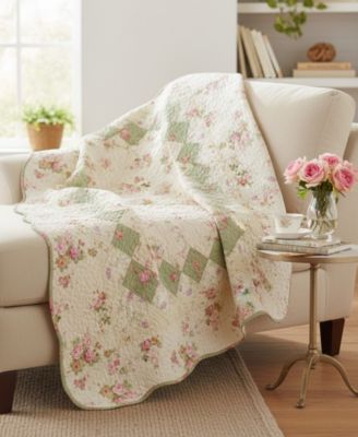 Cotton Reversible Quilted Throw, 50" x 60"