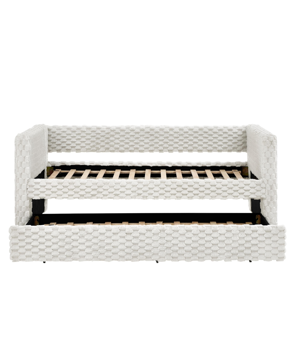 Streamdale Furniture Twin Daybed Sofa Bed Pull-Out, Plaid Corduroy