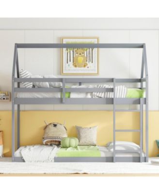 Twin Over Twin House Bunk Bed