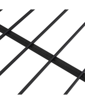 Queen Bed Frame w/ Charging Headboard, Noise-Free, No Box Spring