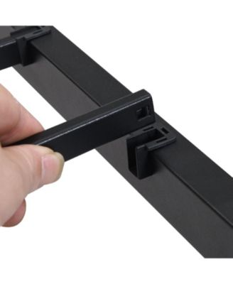 Full Bed Frame with Storage and Charging Station, Easy Assembly