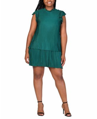 Plus Size Empire Waist Mini Dress