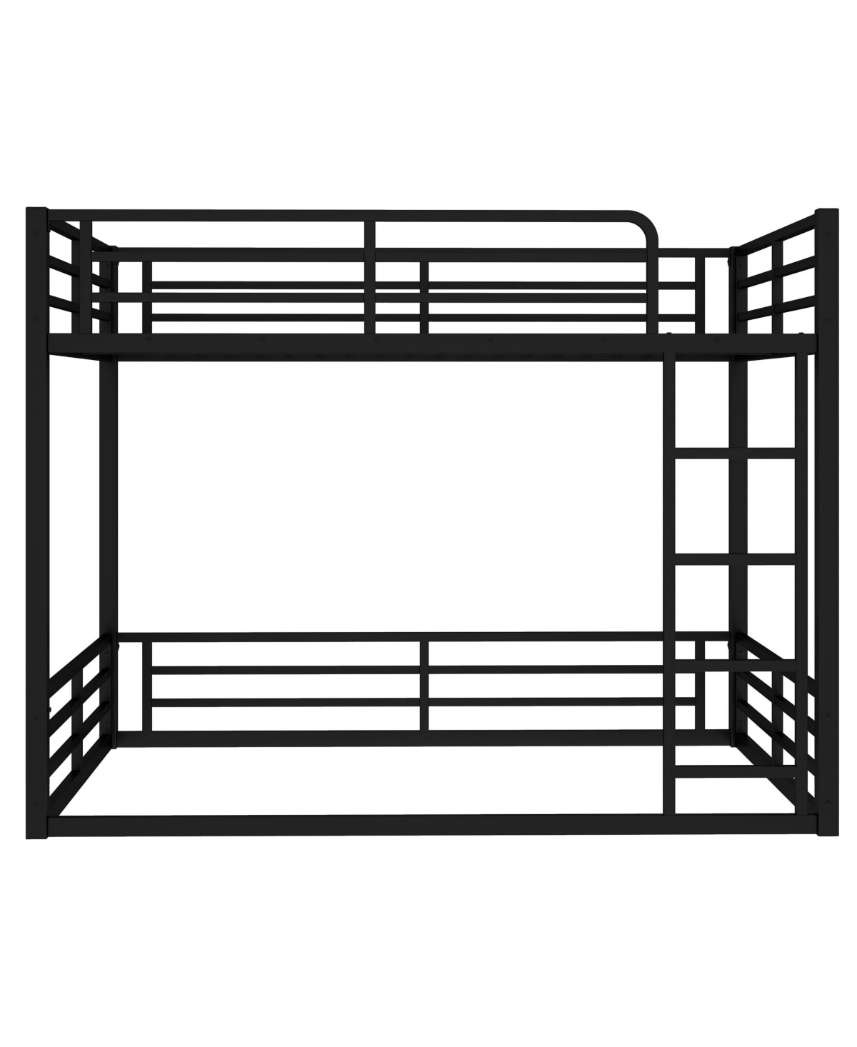 Streamdale Furniture Metal Full Xl Over Full Xl Bunk Bed Frame - Black