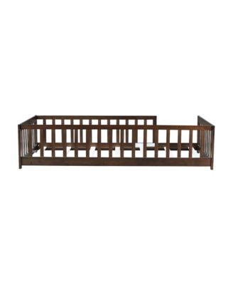 Twin Floor Bed with Fence