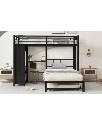 + Twin over Twin + Wood/Metal (if material is specified) + Trundle, Desk & Wardrobe + Bunk Bed