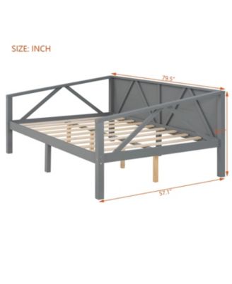 + Full Size + Wood (or MDF if applicable) + Gray Finish + Daybed