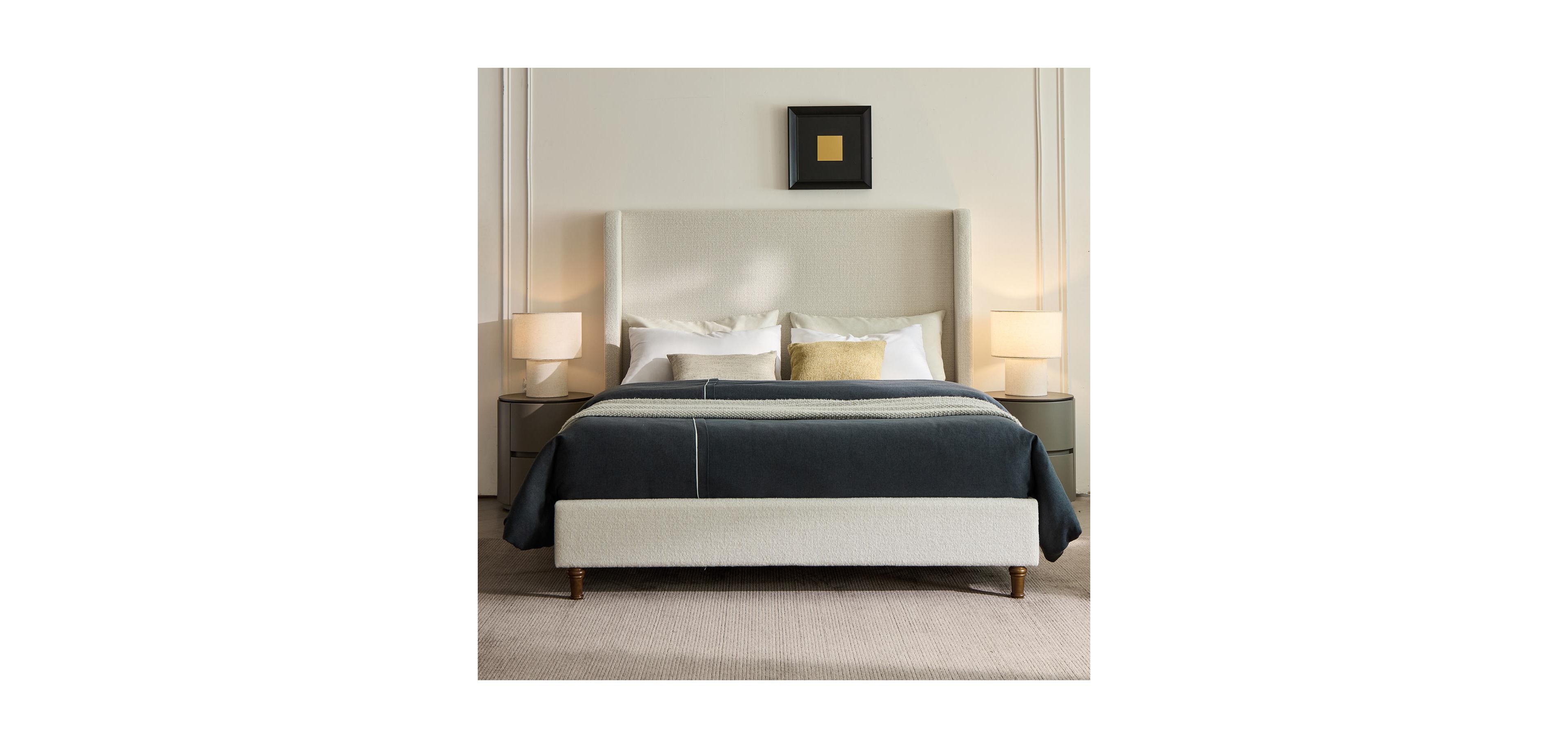 Streamdale Furniture Streamdale Harper Tall Upholstered Bed - Queen
