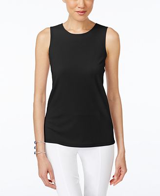 ribbed neck tank alfani petite only macy tops