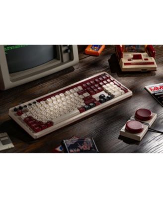 Retro Wireless Gaming Mechanical Keyboard with Number Pad for Windows and Android - Fami Edition