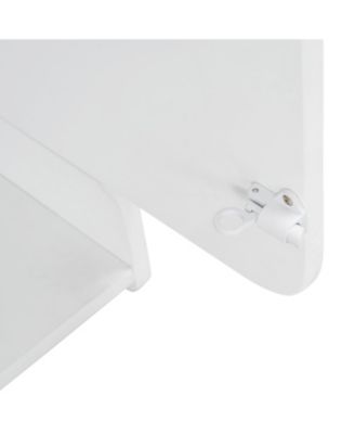 Twin Size Murphy Bed Wall Bed with Wardrobe, Cabinet and Desk